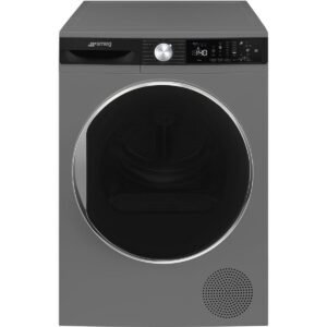 Smeg 9kg Heat Pump Tumble Dryer, Dark Inox, Advanced Drying with Custom Control D3T9XSA