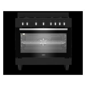 Defy 90cm Multifunction Gas | Electric Range Cooker Black (ThermoFan+) DGS90GEB