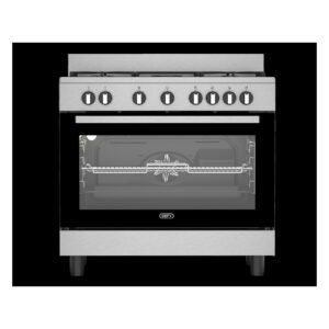 Defy 90cm Multifunction Gas | Electric Range Cooker Inox (ThermoFan+) DGS90GEIX