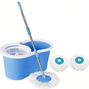 Spin Mop & Bucket Set with 2 Extra Mop Heads