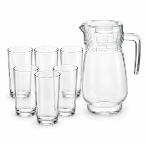 7-Piece Glass Jug & Tumbler Set – Gift Box