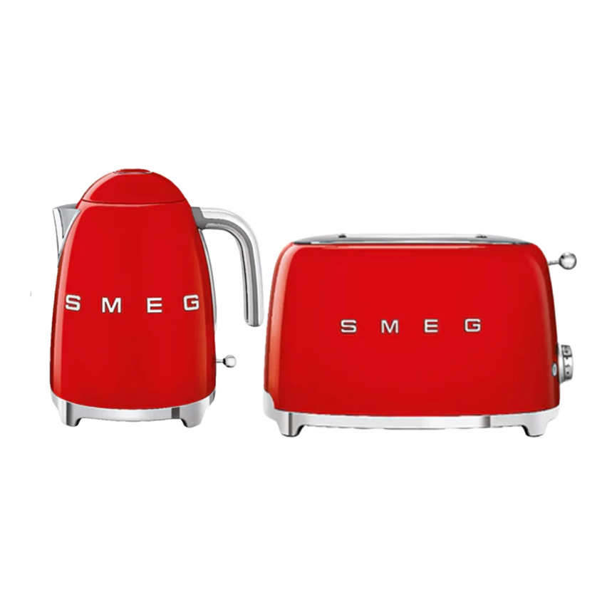 Smeg Kettle & Toaster Combo Red